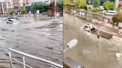 تركيا..السيول تجتاح شوارع اسطنبول والسلطات تحذر